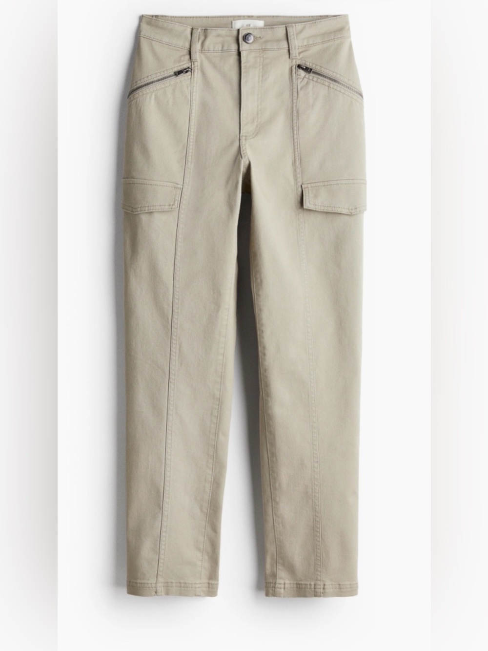 TWO FOR ONE: H&M Women Slim Cargo Pants (khaki/beige & olive)